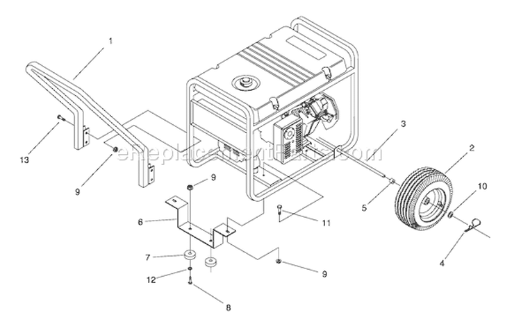 Page I Diagram and Parts List for 1020-1  Briggs and Stratton Generator